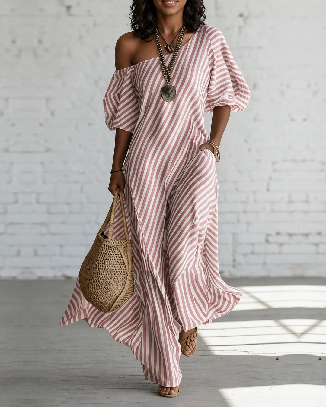 Alexia | Striped Maxi Dress