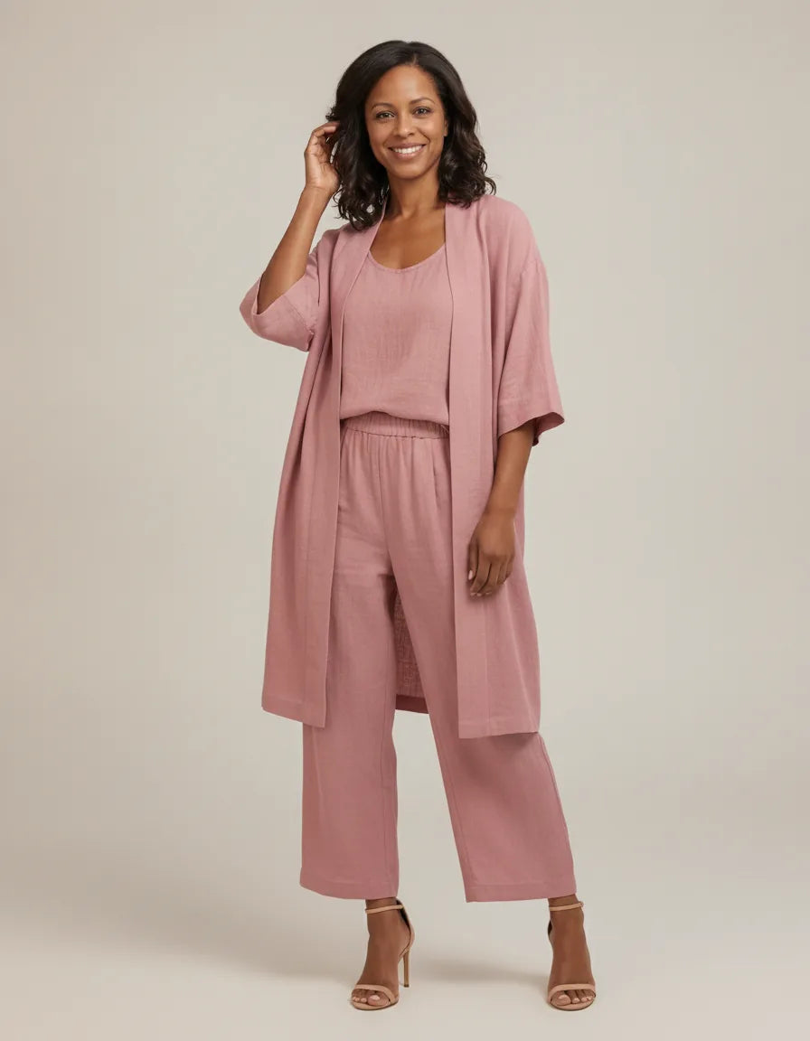 Audrey | Three-Piece Kimono Lounge Set