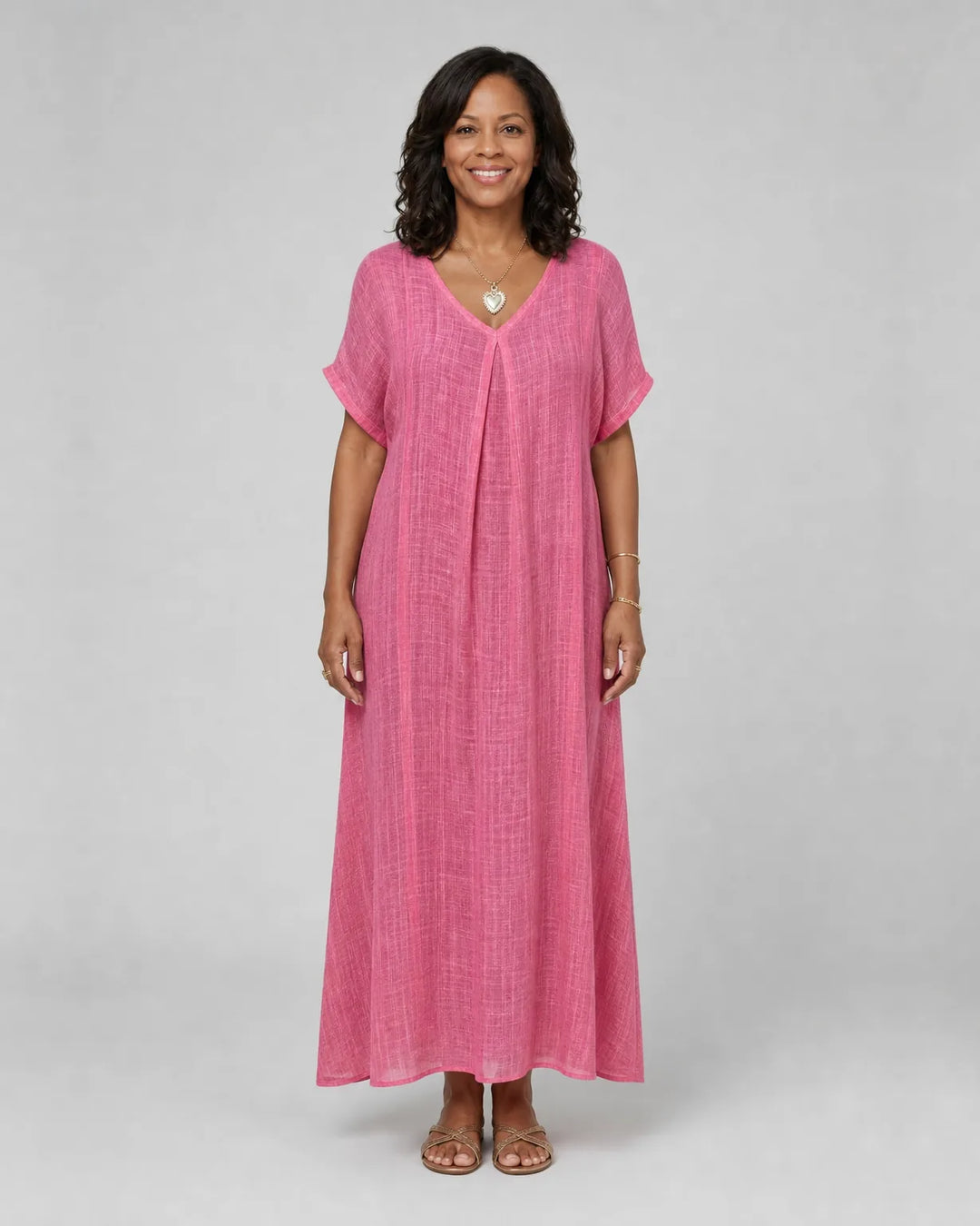 Imani | Loose-Fit V-Neck Dress