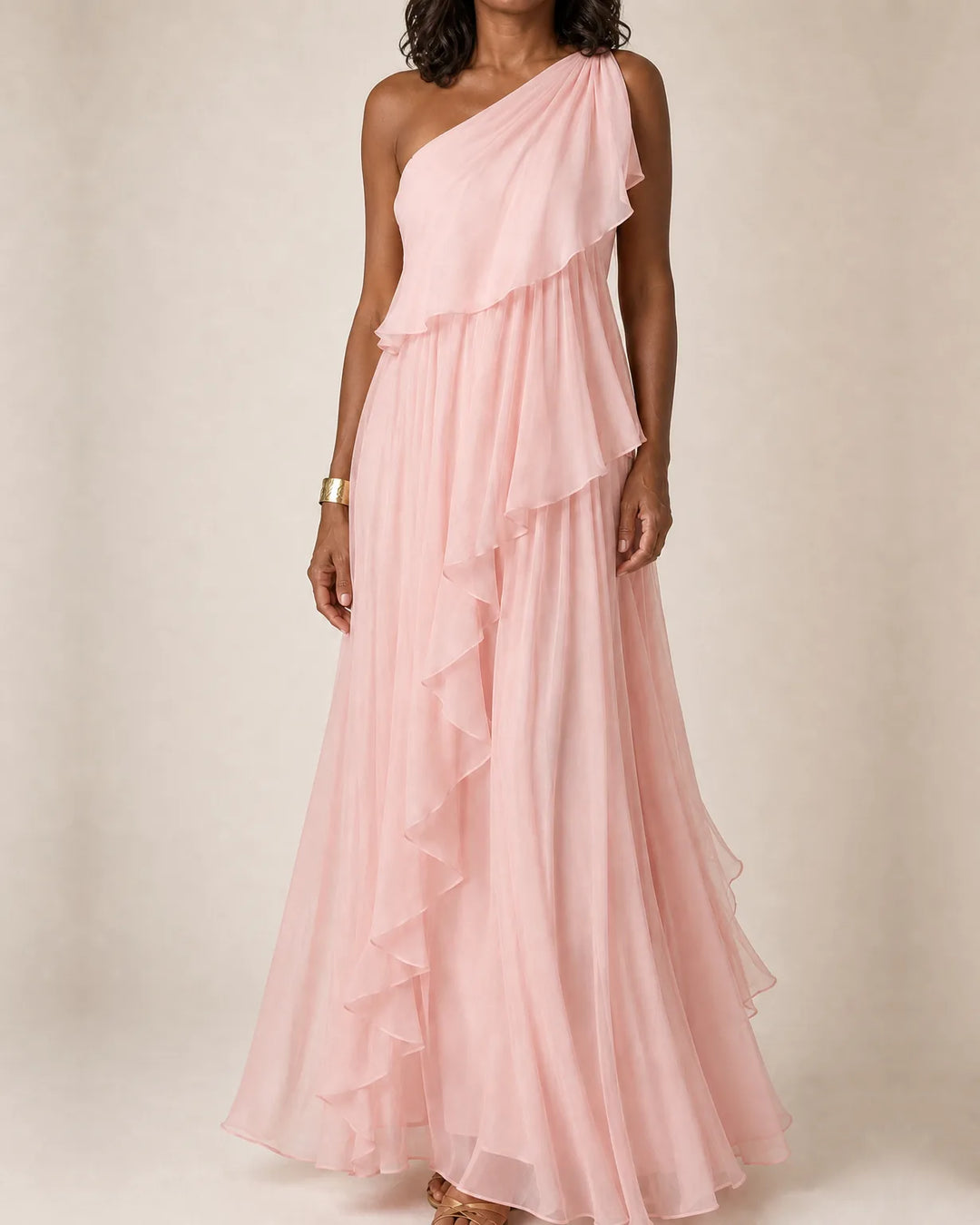 Ela | Cascading Ruffle Maxi Dress