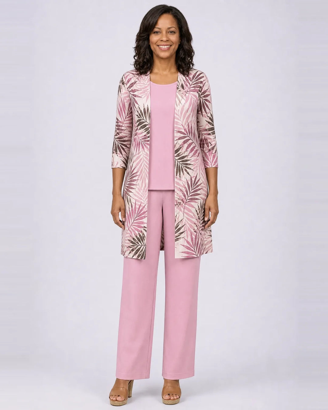 Jenilyn | Classic Elegance Three-Piece Set — Pink