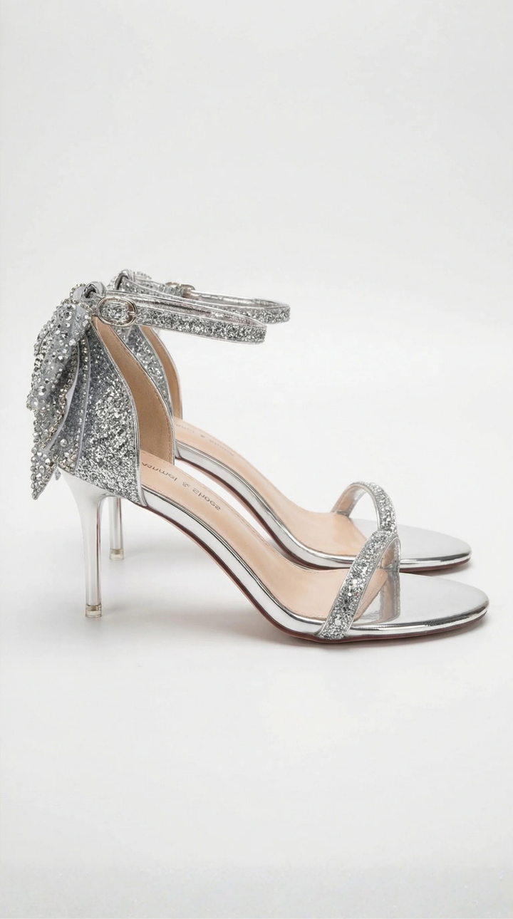 Jubilee | Crystal Bow Evening Sandals