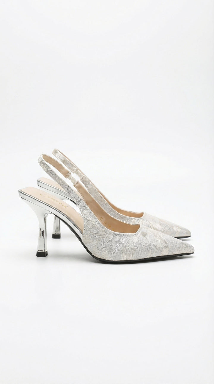 Serafina | Floral Lace Heeled Sandals
