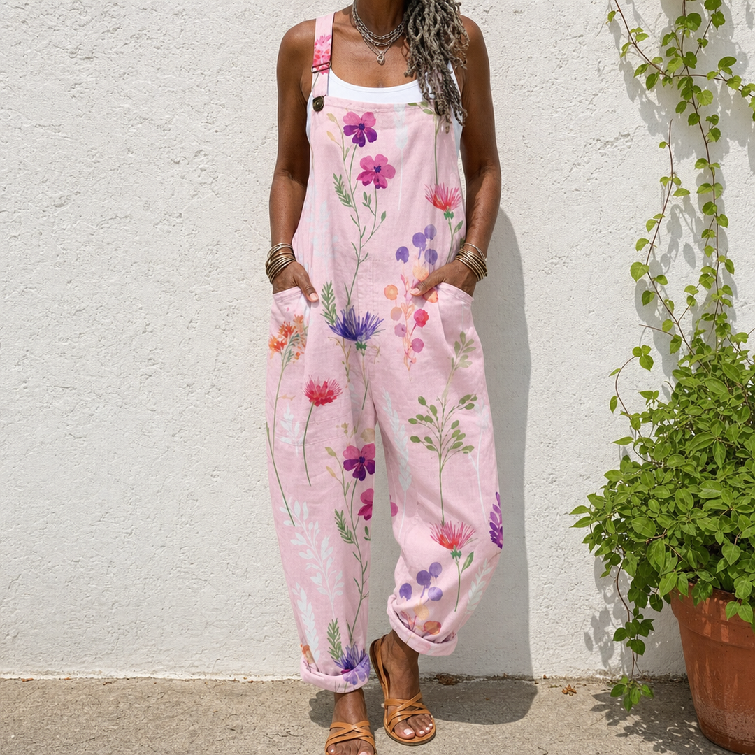 Petronella | Pink Meadow Overalls
