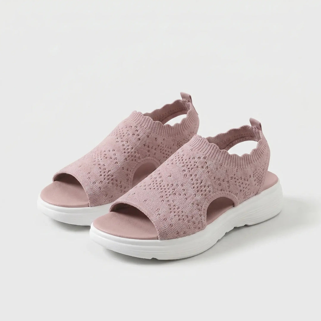 Prisca | Cushioned Comfort Sandals — Pink