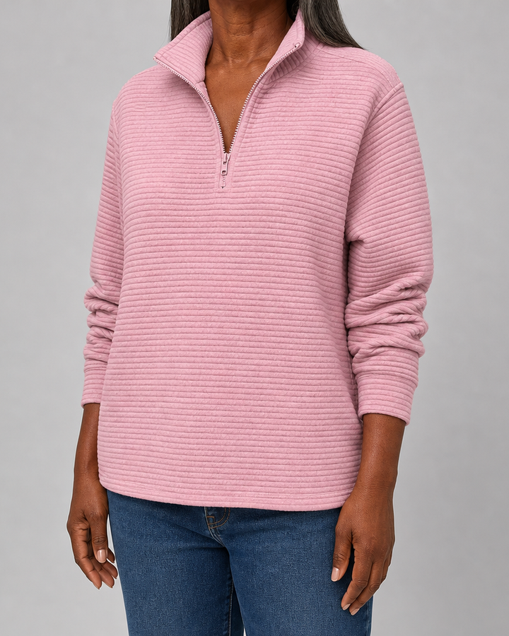 Pullover met halve rits