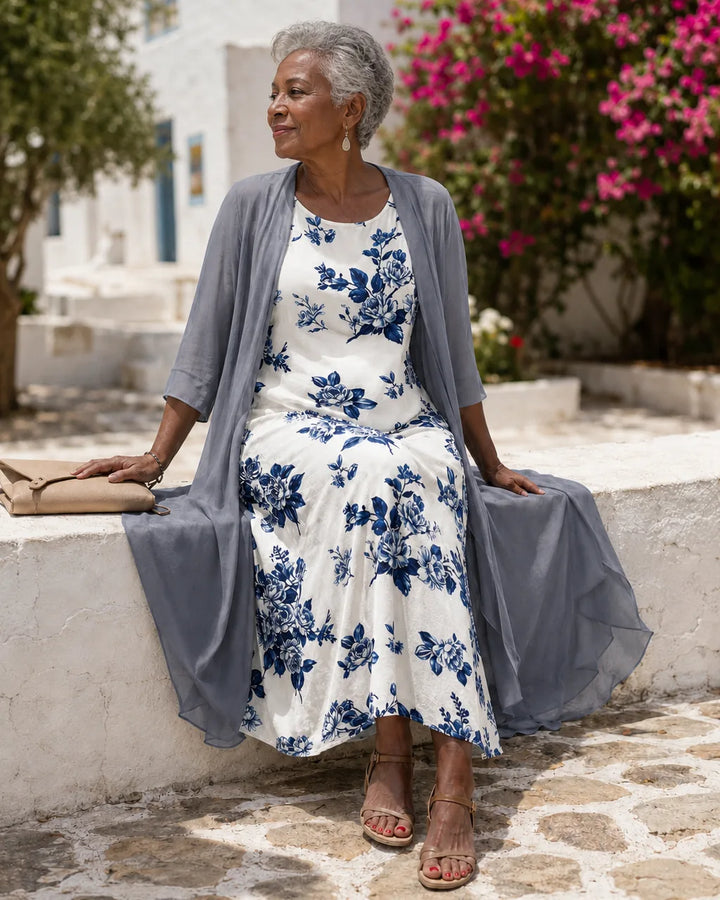Guinevere | Floral Layered Two-Piece Set