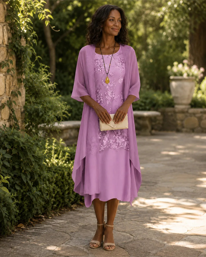 Gabrielle | Graceful Draped Two-Piece Set