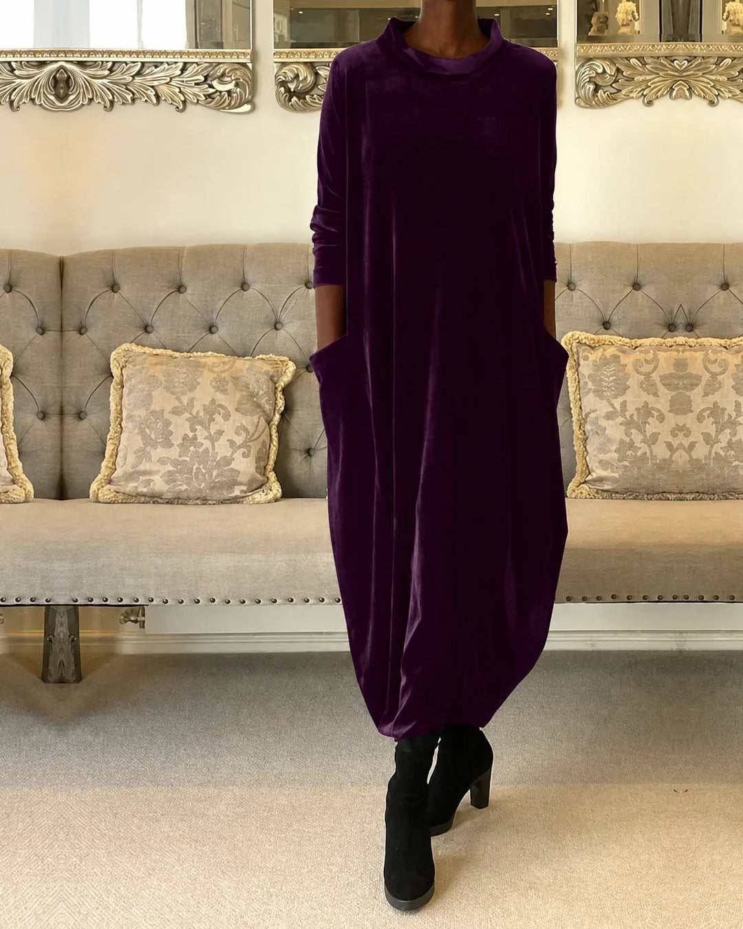 Eliza | Relaxed Velvet Dress