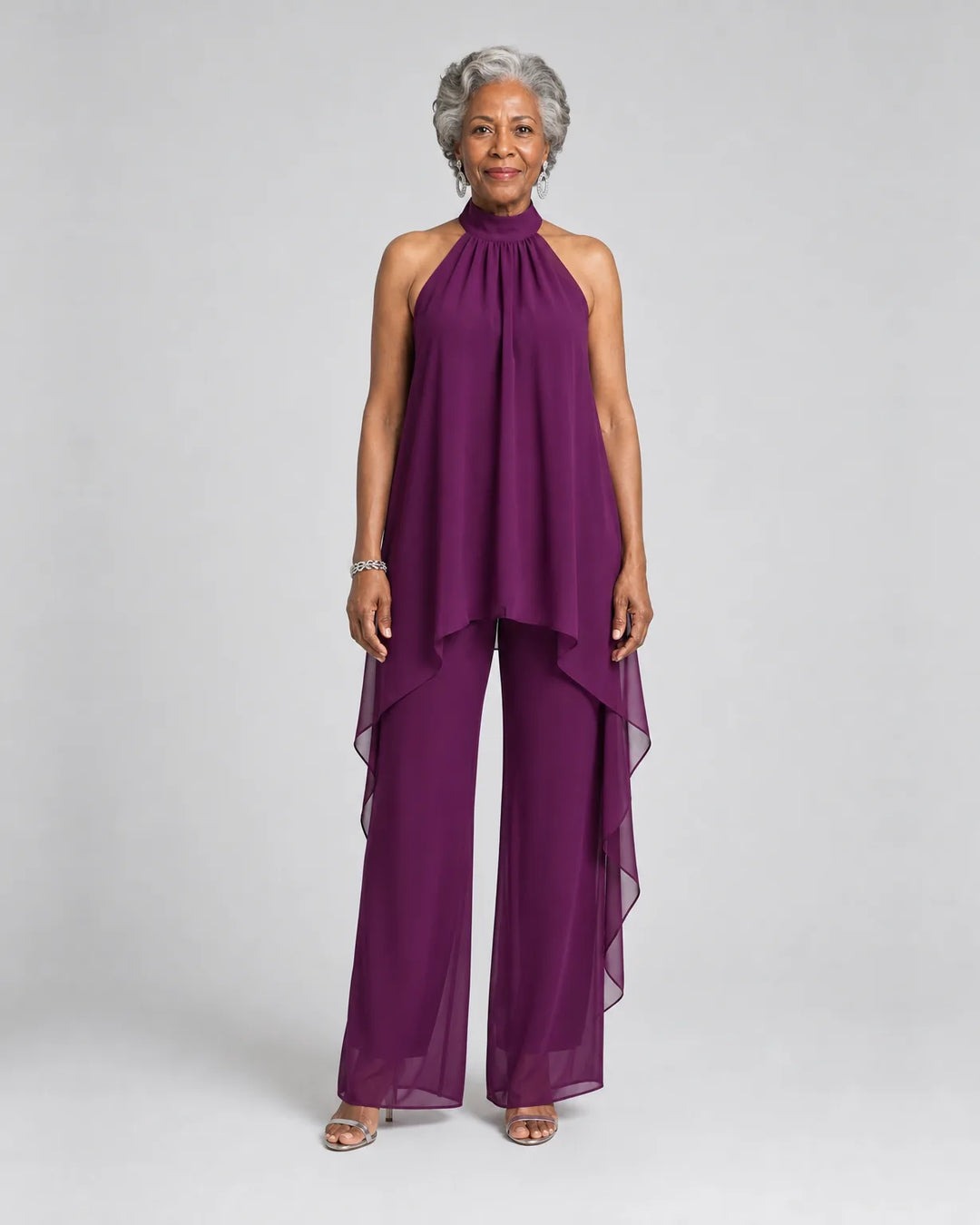 Bearim | Halter Neck Asymmetric Tunic Set