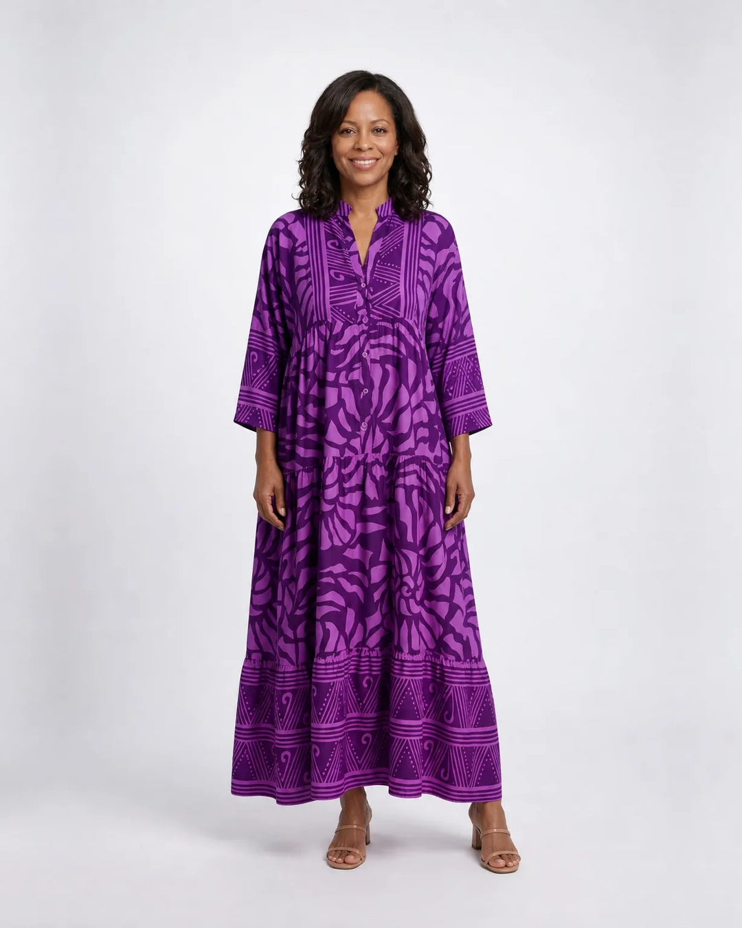 Marielle | Button Front Midi Dress