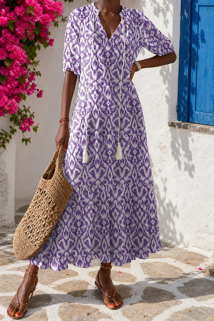 Adriana | Flowing Bohemian Maxi Dress