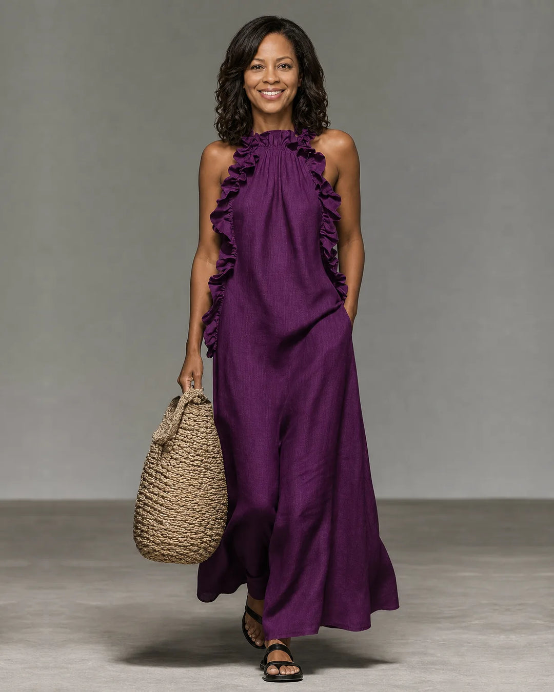Gwyneth | Ruffled Maxi Dress