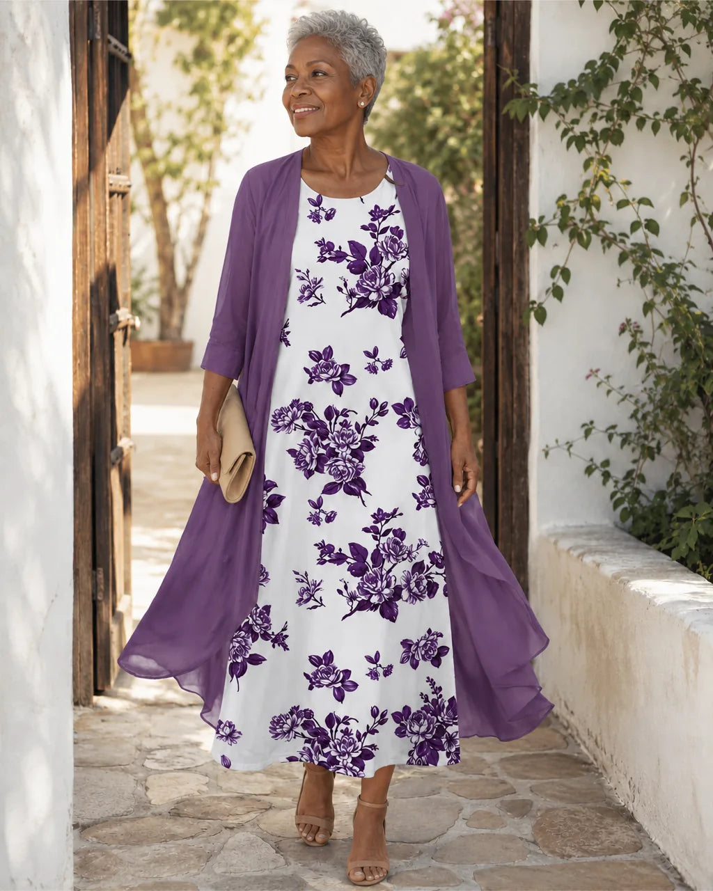 Guinevere | Floral Layered Two-Piece Set