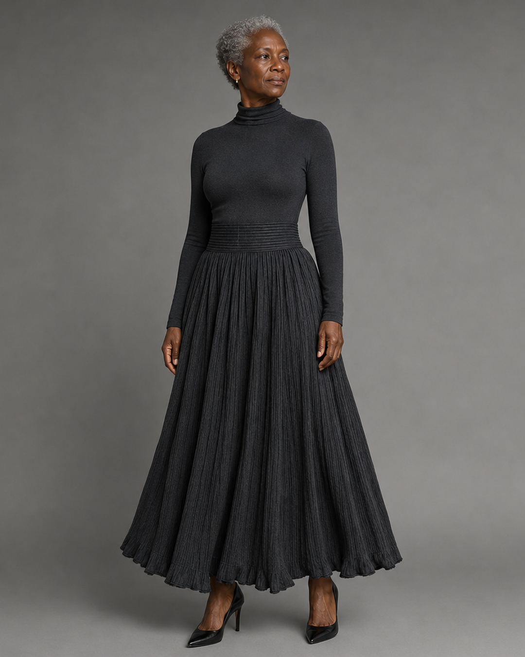 Rachel | Robe Maxi Taille Haute
