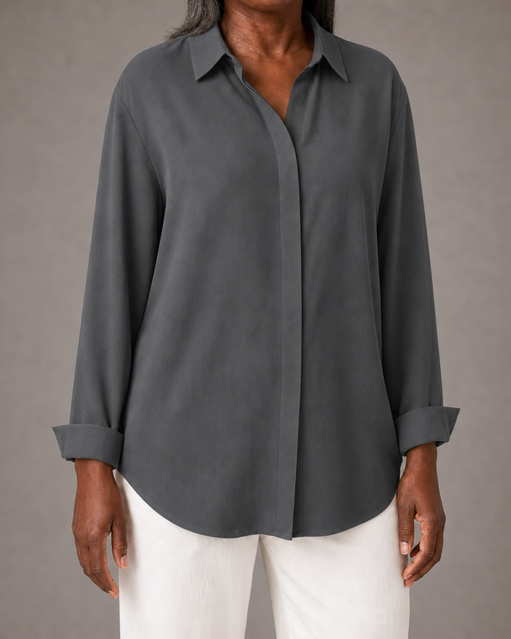 Raewyn™ | Classic Hidden Button Front Blouse