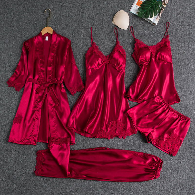 Rebecca five-piece set in red