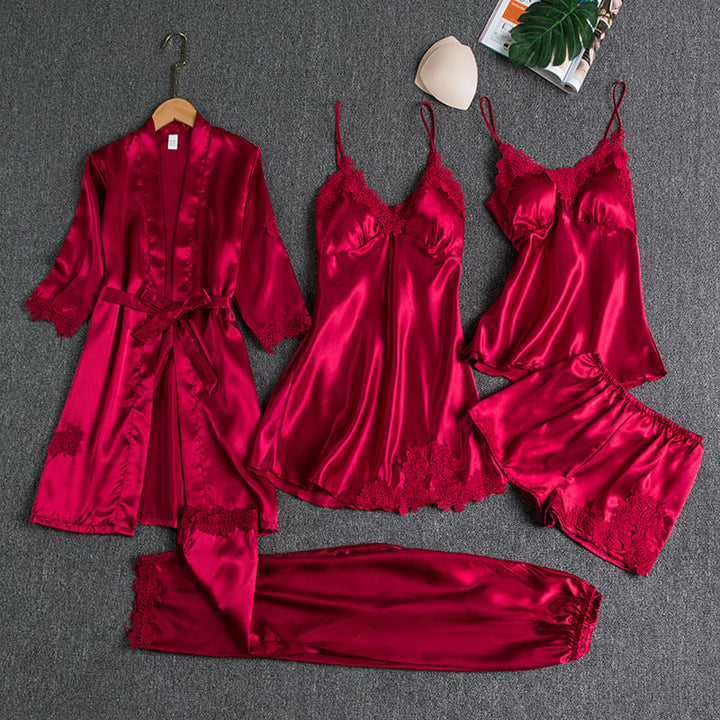 Rebecca five-piece set in red