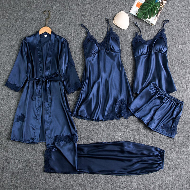 Rebecca five-piece set in blue