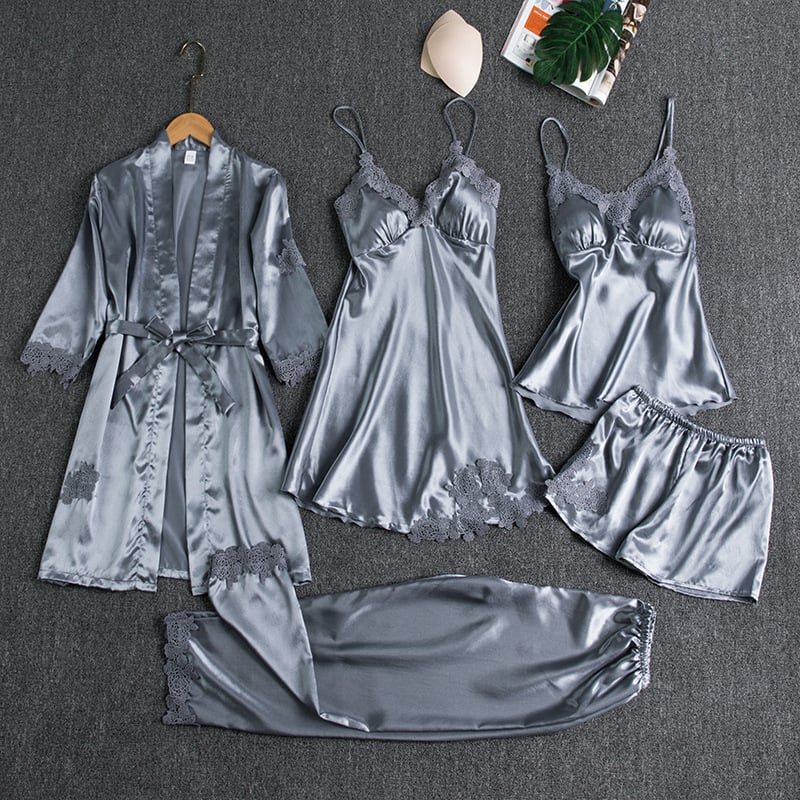 Rebecca five-piece set in gray