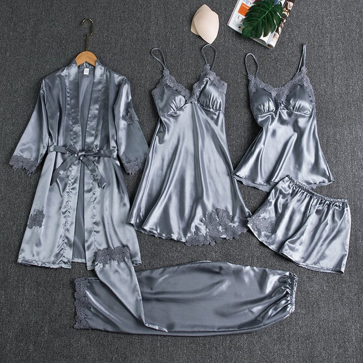 Rebecca five-piece set in gray