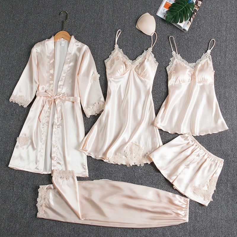 Rebecca five-piece set in champagne