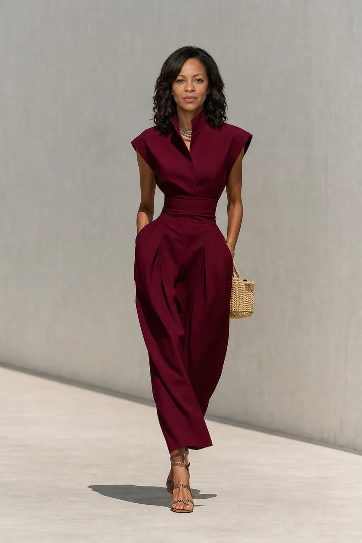 Bisola | High-Neck Two-Piece Skirt Set