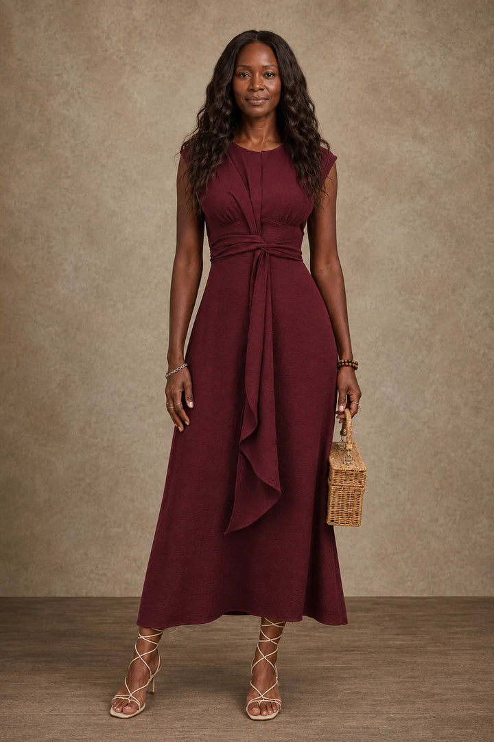 Dami | Belted A-Line Midi