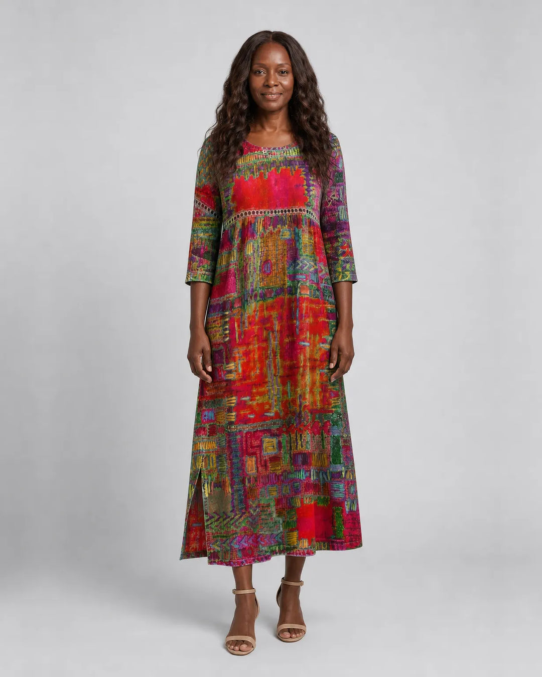 Binta | Printed Midi Dress