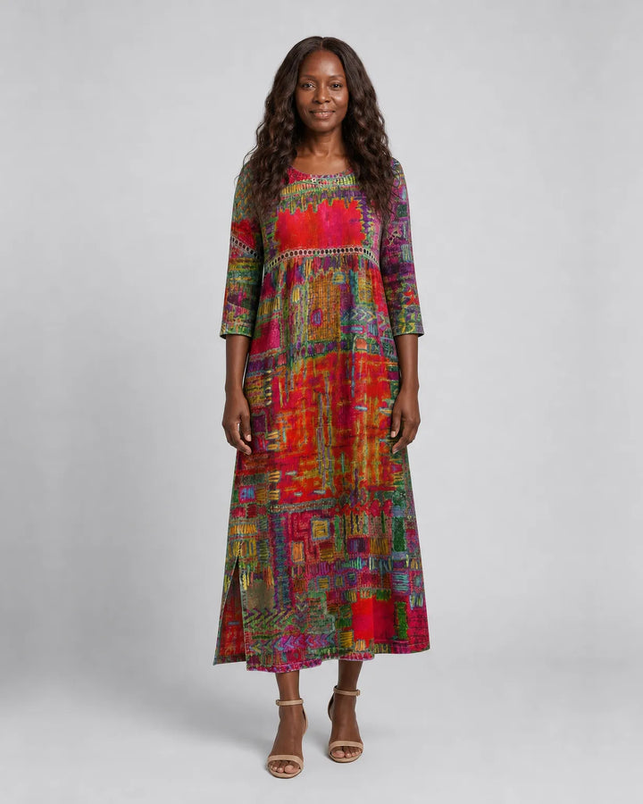 Binta | Printed Midi Dress