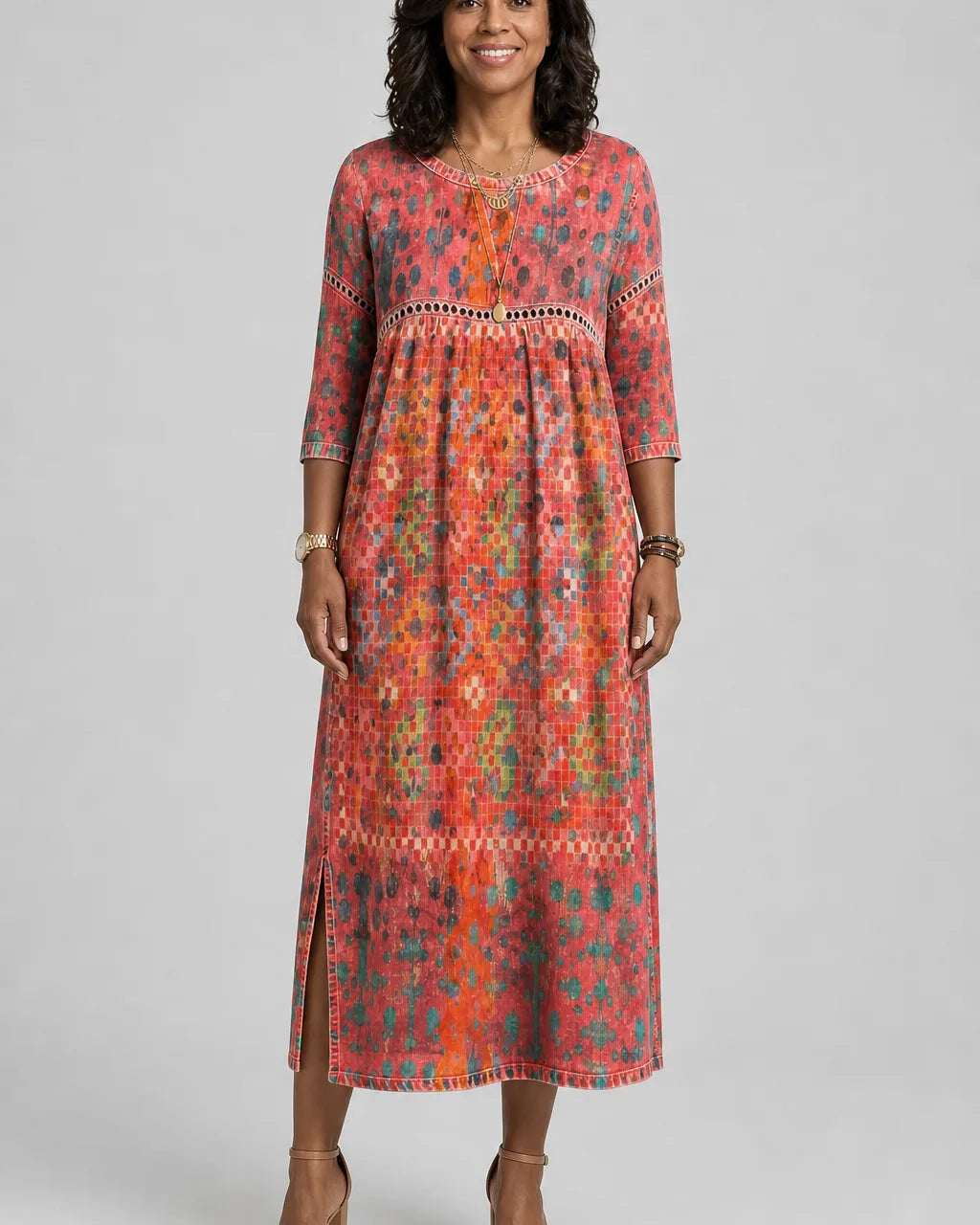 Folake | Printed Midi Dress
