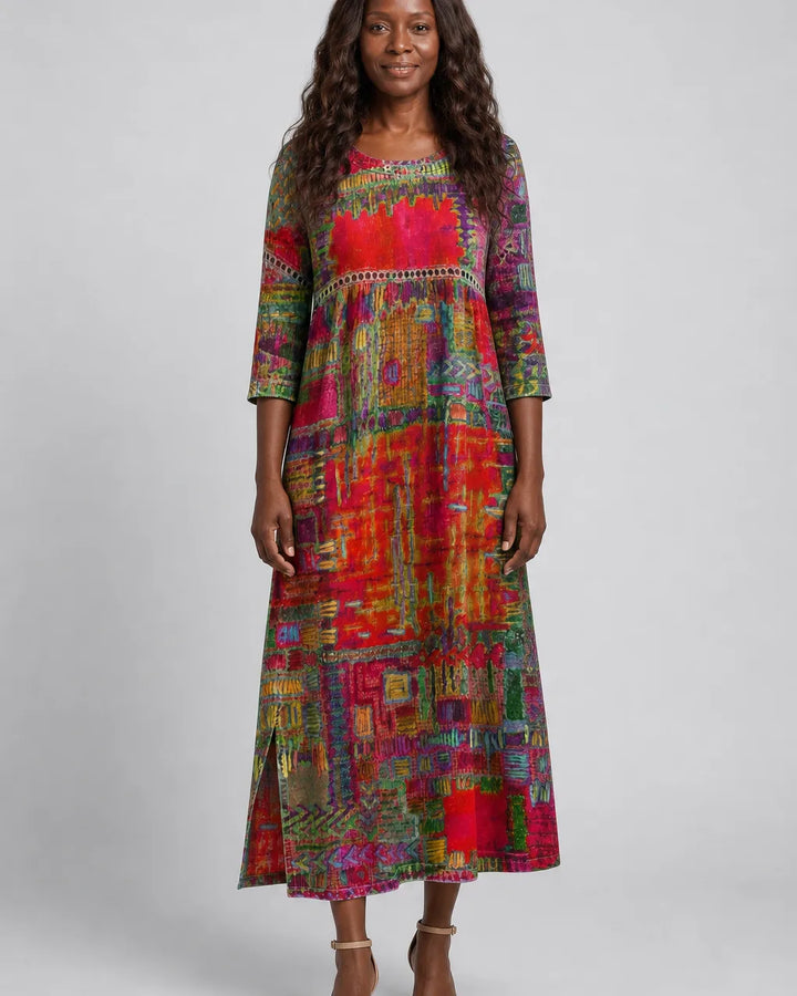 Binta | Printed Midi Dress