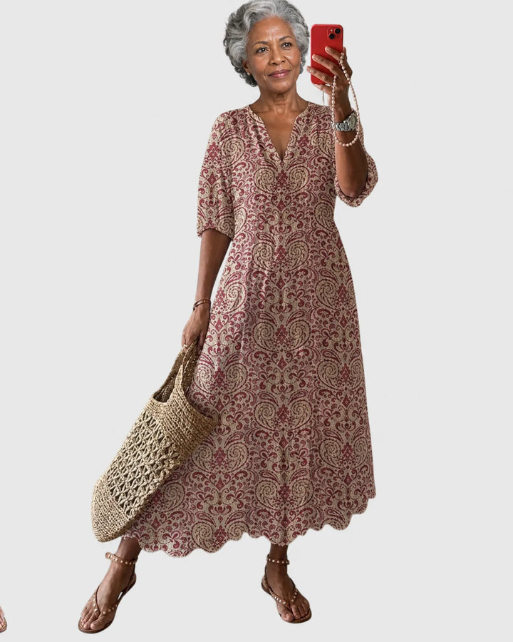 Amalia | Boho Vintage Maxi Dress
