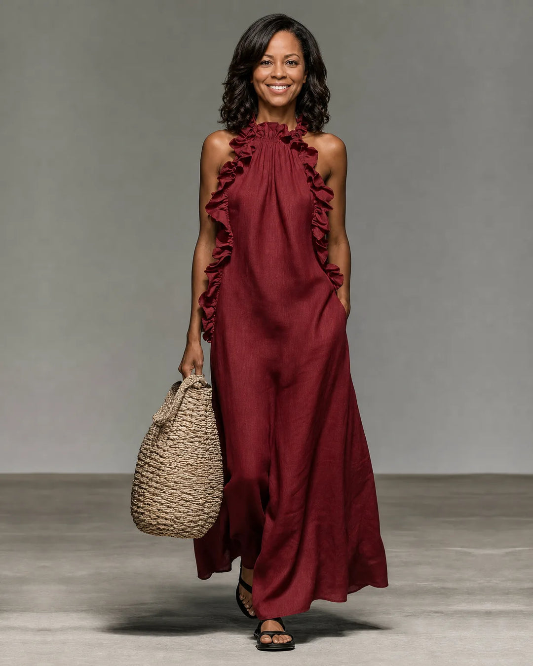 Gwyneth | Ruffled Maxi Dress