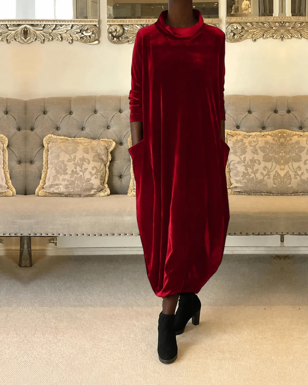 Eliza | Relaxed Velvet Dress