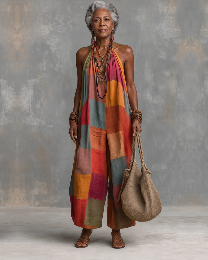 Isolde | Patchwork Boho Jumpsuit
