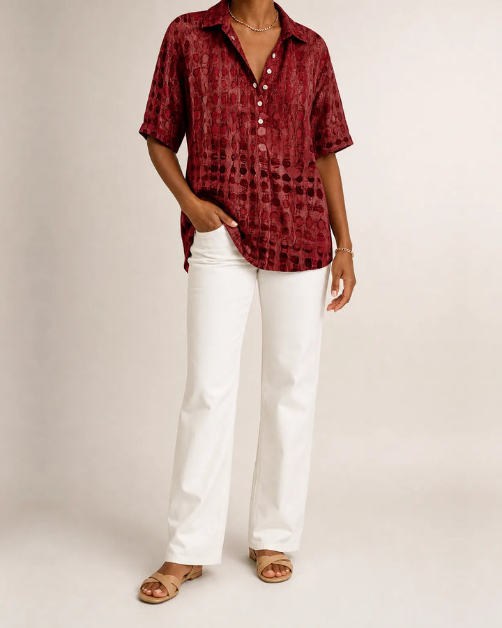 Cleo | Textured Relaxed Comfort Top
