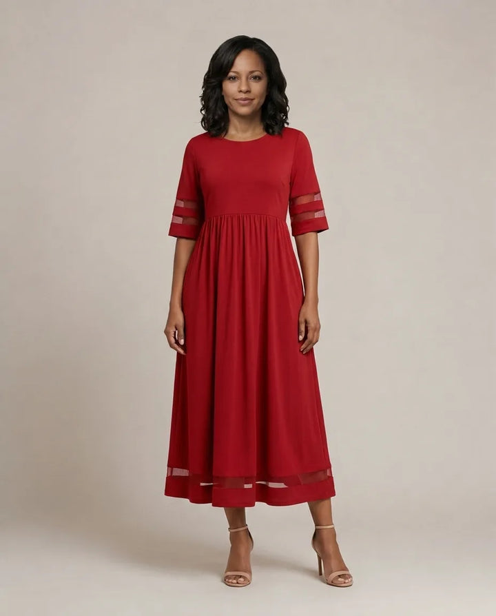 Aubrey | Flattering Tummy-Smoothing Midi Dress
