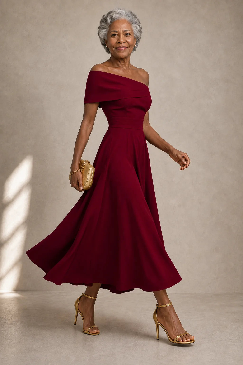 Oyinda | Graceful Sweeping Maxi Dress