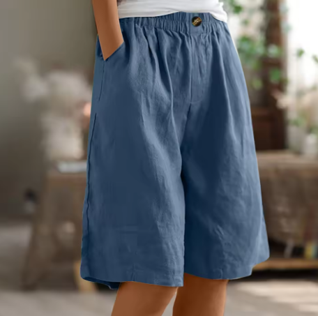 Renee | Breathable Modest Comfort Shorts — Blue