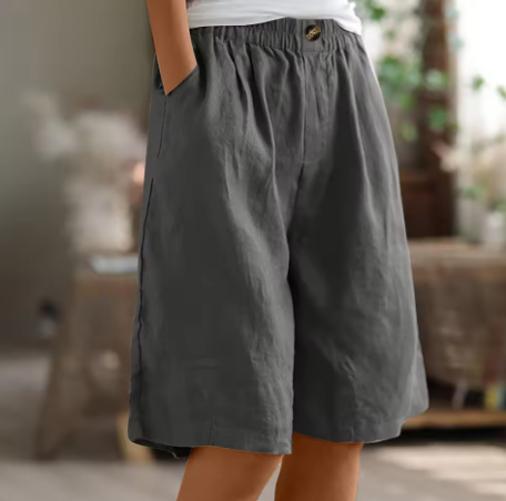 Renee | Breathable Modest Comfort Shorts — Gray