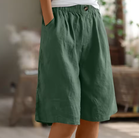 Renee | Breathable Modest Comfort Shorts — Green