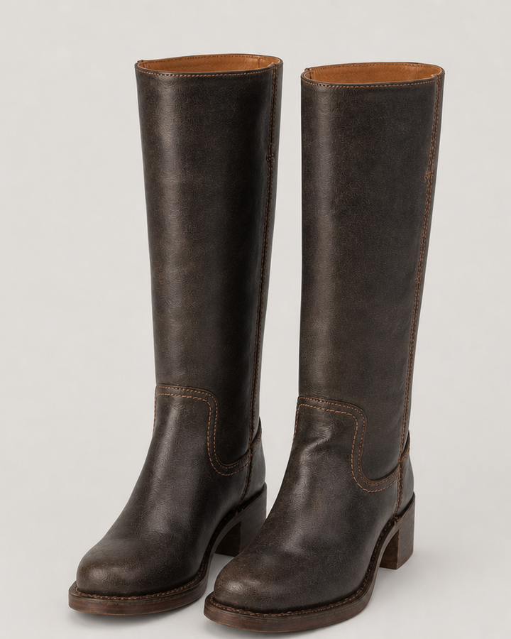 Rhonda | Leather Tall Boots