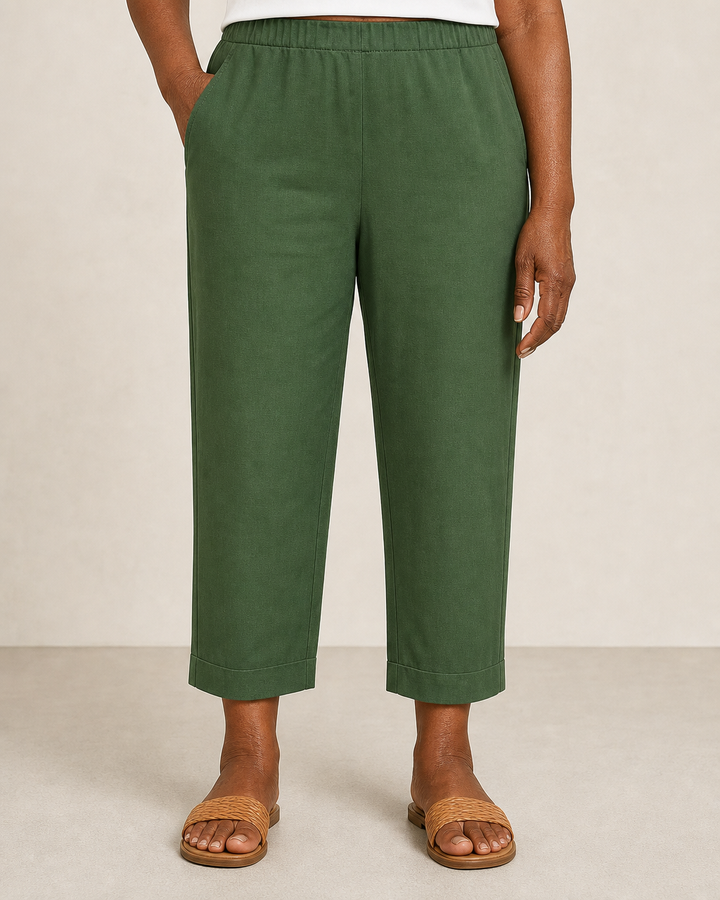 Rita | Elegant Breathable Pants — Green