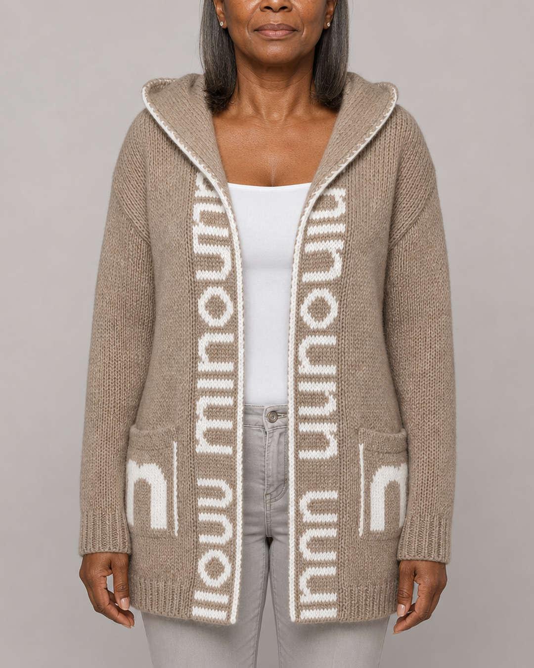 Rosabel | Hooded Open-Front Knit Cardigan