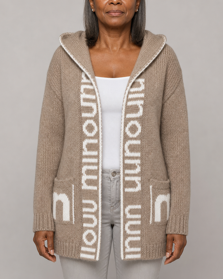 Rosabel | Hooded Open-Front Knit Cardigan