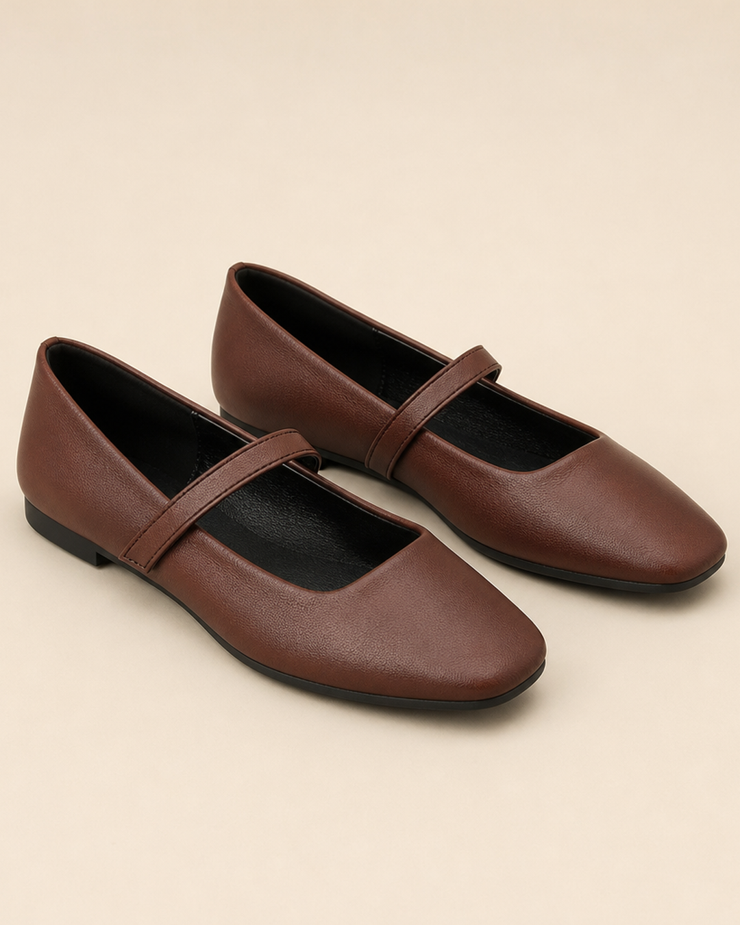 Hope | Square-Toe Mary Jane Flats