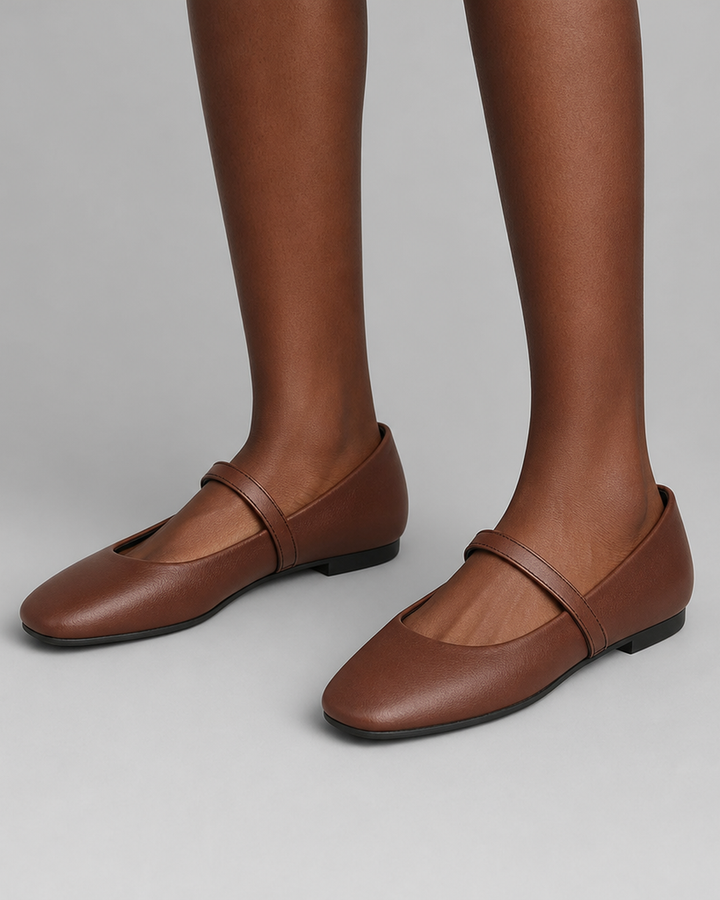 Hope | Square-Toe Mary Jane Flats