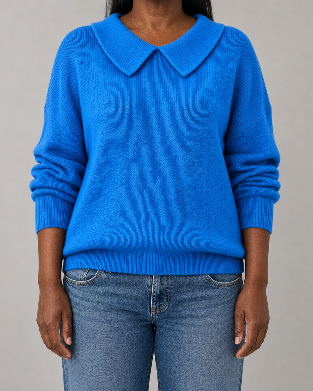 Rosewyn | Royal Blue Peter Pan Collar Sweater