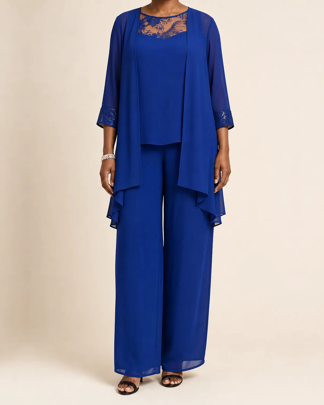 Selah | Three-Piece Chiffon Suit